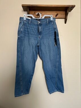 NWT Banana Republic High Rise Barrel Leg Jeans Size 32/14